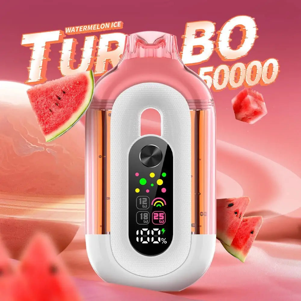 Bounce Turbo 50000 Puffs Disposable Vape - Watermelon Ice - Disposable Vape - Vapes Uae