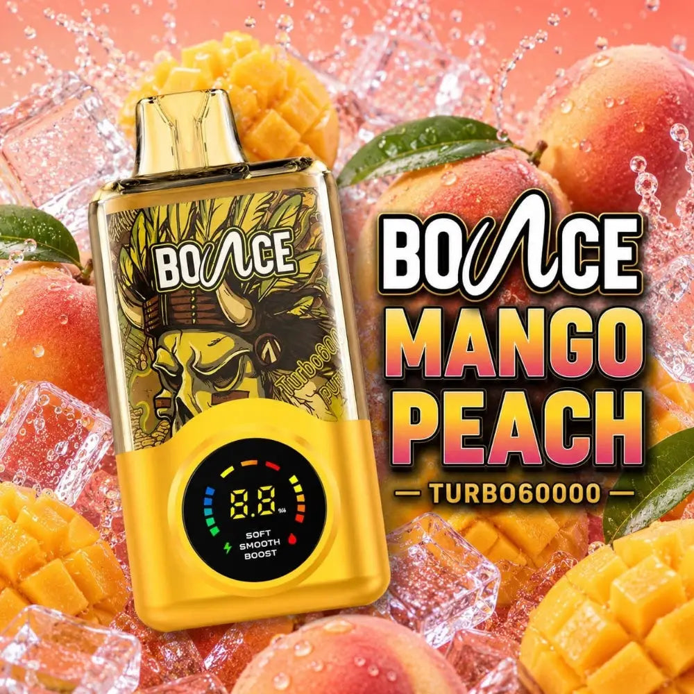 Bounce Turbo 60000 Puffs Disposable Vape - Mango Peach - Disposable Vape - Vapes Uae