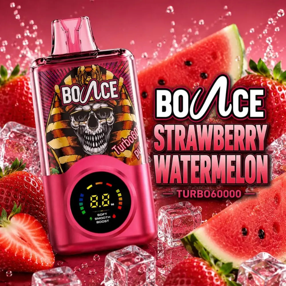 Bounce Turbo 60000 Puffs Disposable Vape - Strawberry Watermelon - Disposable Vape - Vapes Uae
