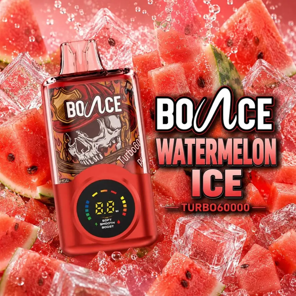 Bounce Turbo 60000 Puffs Disposable Vape - Watermelon Ice - Disposable Vape - Vapes Uae