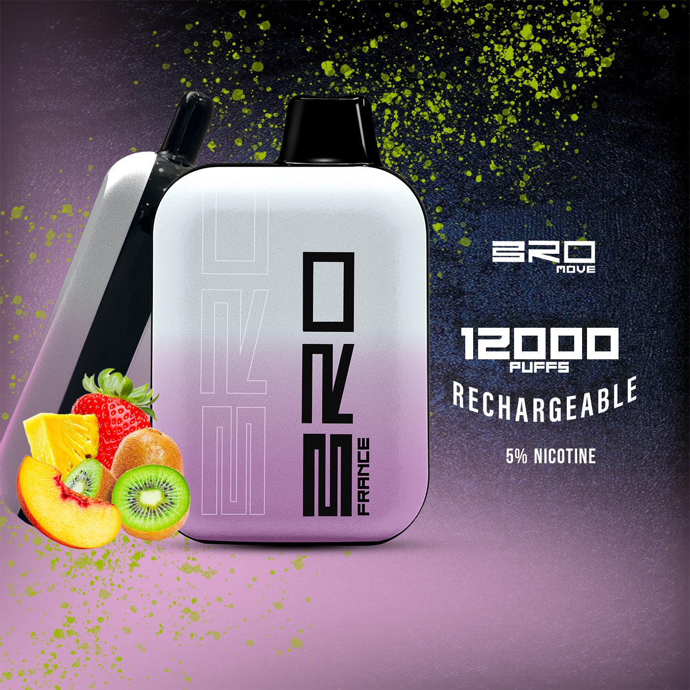 Bro move 12k puffs - disposable vape - vapes uae