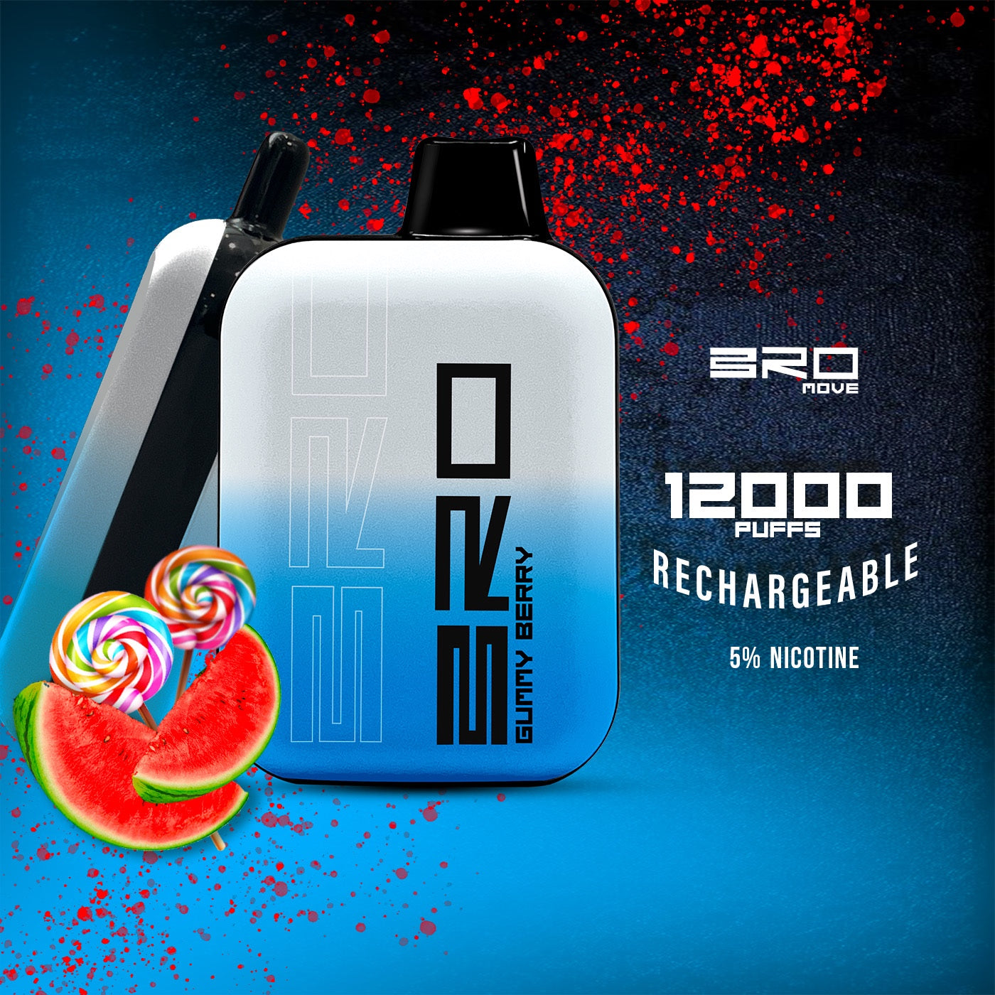 Bro move 12k puffs - disposable vape - vapes uae