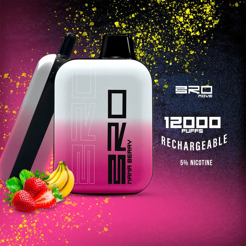 Bro Move 12k Puffs - Nanny Berry - Disposable Vape - Vapes Uae