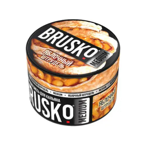 Brusko Russian Shisha Tobacco Free Hookah Blend Apple Strudel / 250g Shisha Molasses Vapes Uae