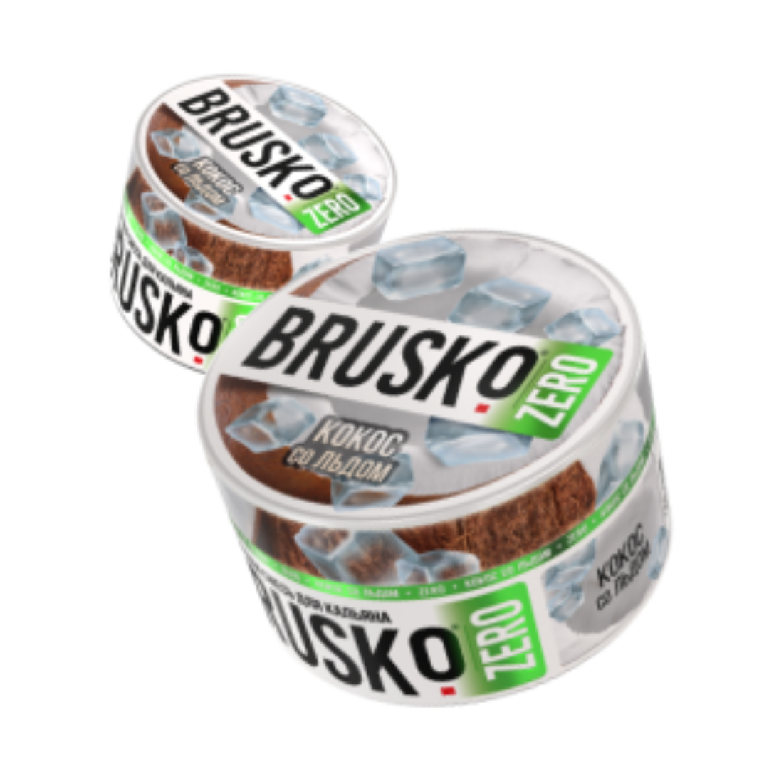 Brusko russian shisha tobacco-free hookah blend - coconut with ice - shisha molasses