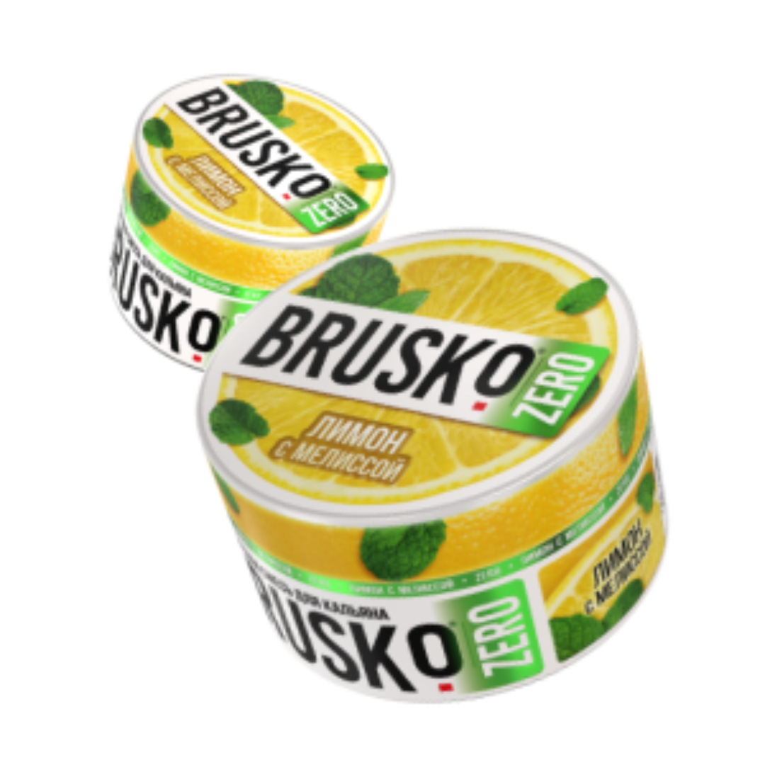 Brusko russian shisha tobacco-free hookah blend - lemon with lemon balm - shisha molasses