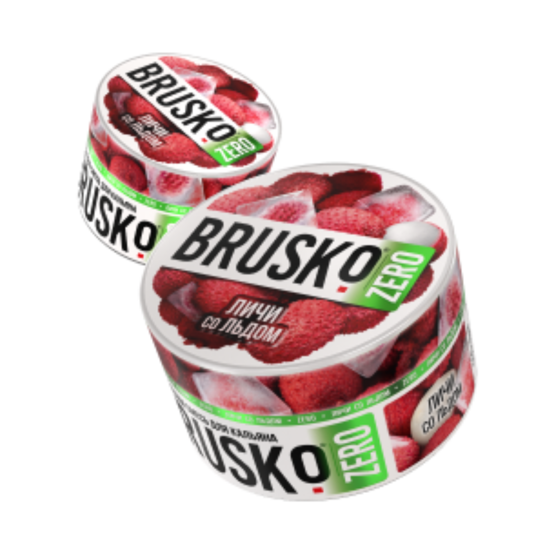 Brusko russian shisha tobacco-free hookah blend - lychee with ice - shisha molasses