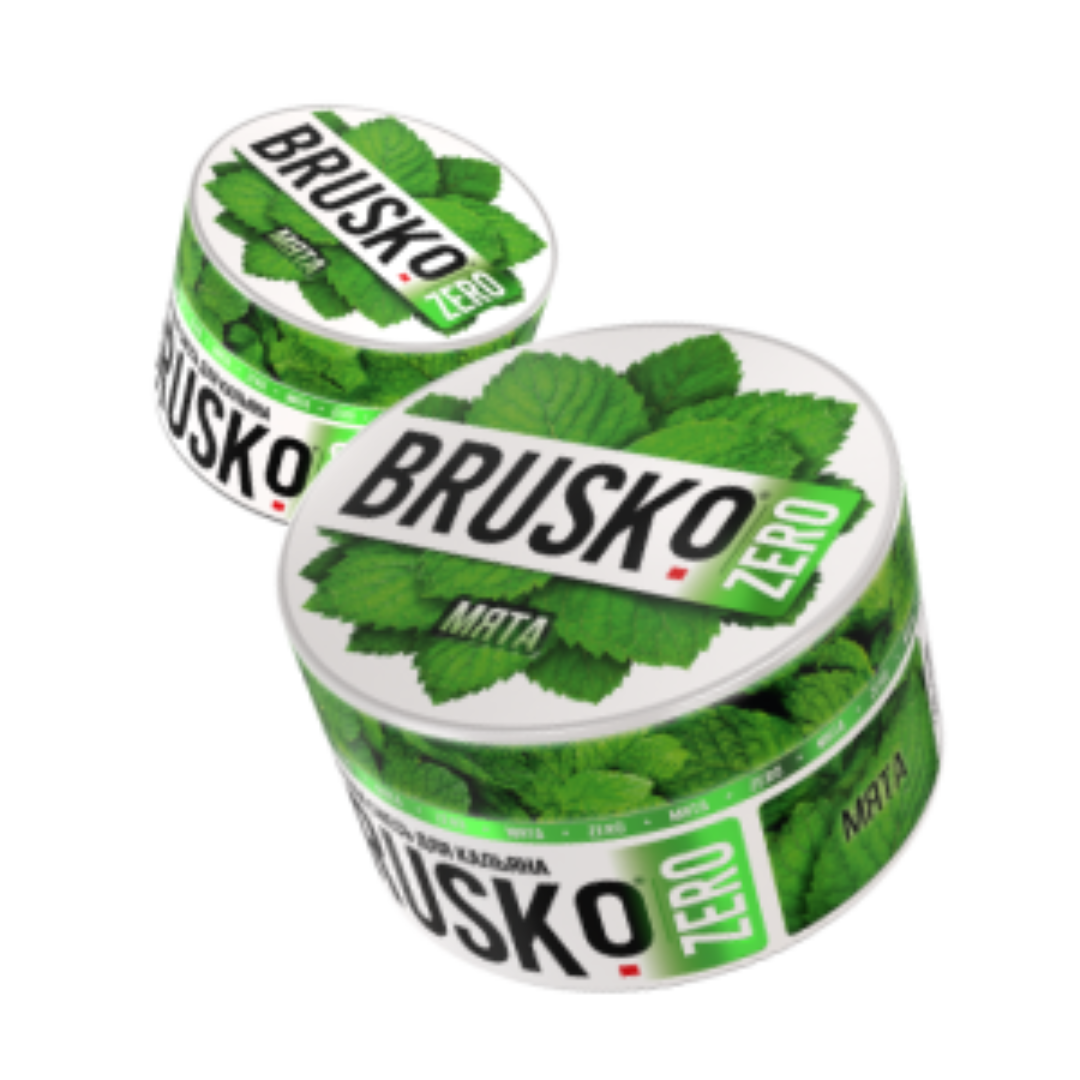 Brusko russian shisha tobacco-free hookah blend - mint / 250g - shisha molasses - vapes uae