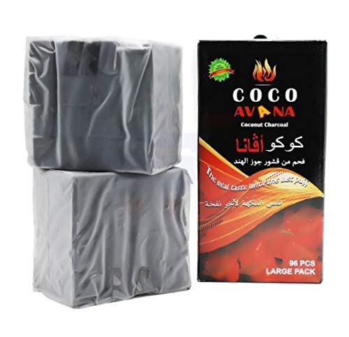 Coco avana coconut charcoal - charcoal 96 pcs - charcoals - vapes uae