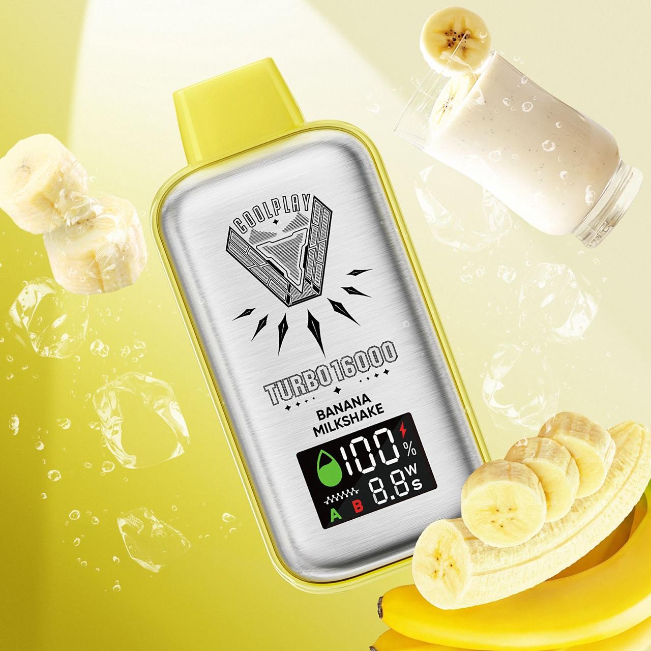 Coolplay Turbo 16000 Puffs Disposable Vape - Banana Milkshake - Disposable Vape - Vapes Uae