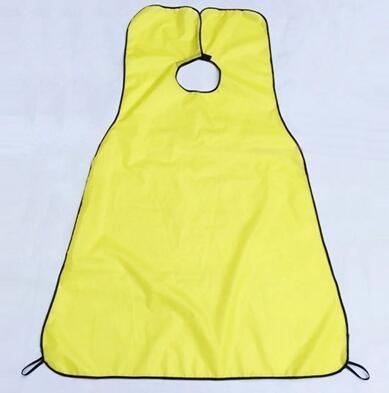 Creative man hair beard shaving catcher apron - yellow - bathroom accessories