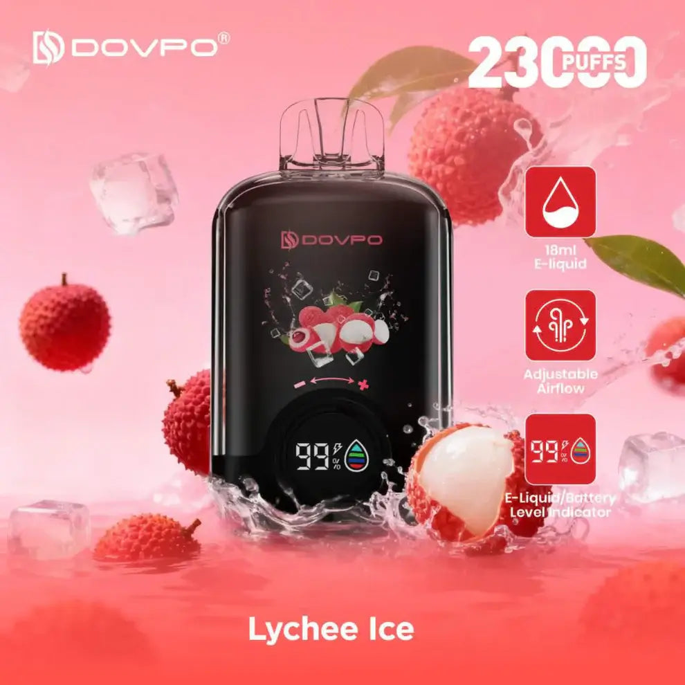 Dovpo 23000 Puffs Disposable Vape - Lychee Ice - Disposable Vape - Vapes Uae
