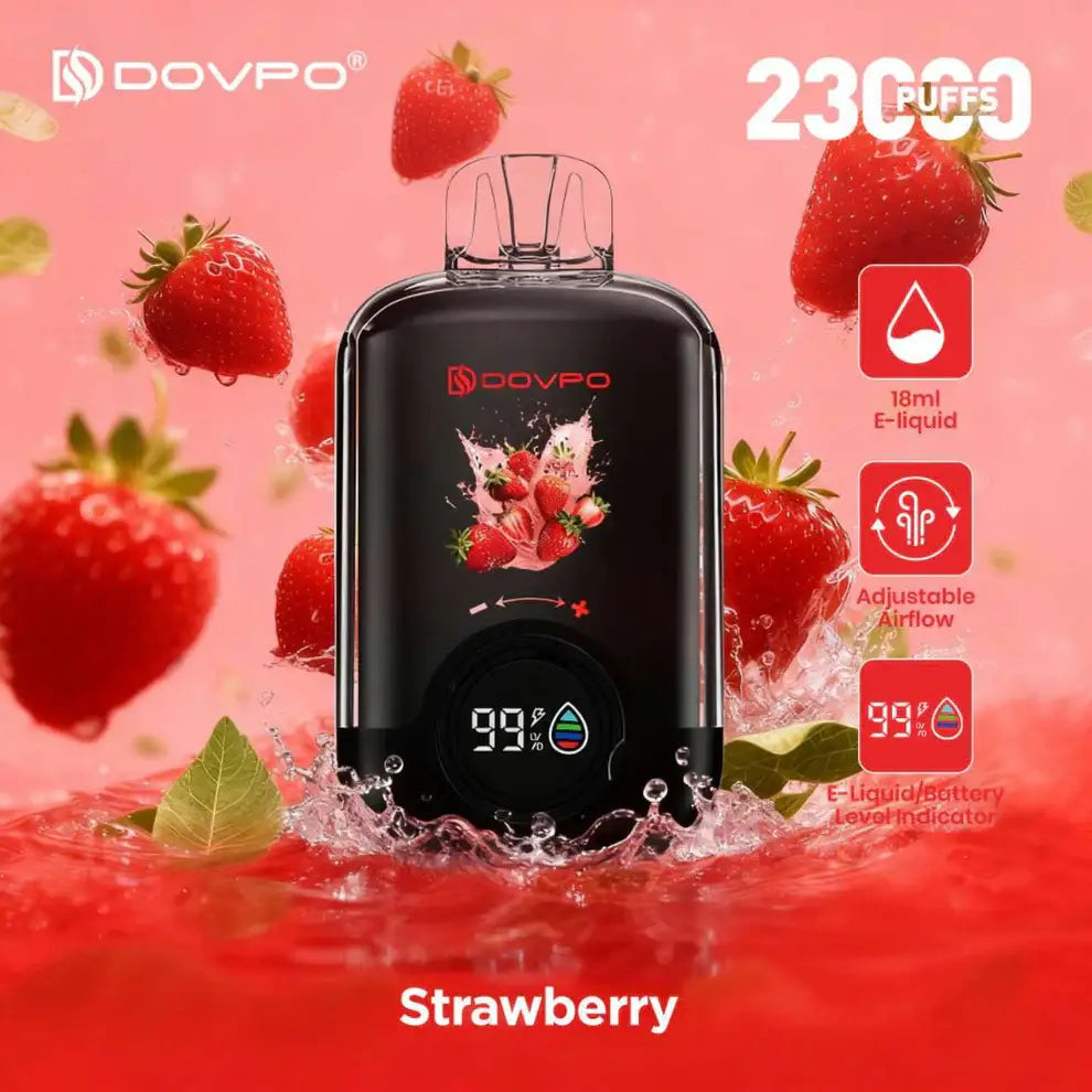 Dovpo 23000 Puffs Disposable Vape - Strawberry - Disposable Vape - Vapes Uae
