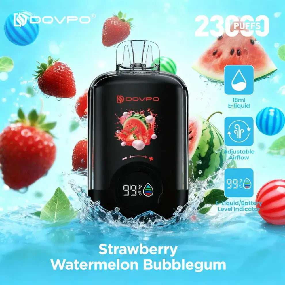 Dovpo 23000 Puffs Disposable Vape - Strawberry Watermelon Bubblegum - Disposable Vape - Vapes Uae