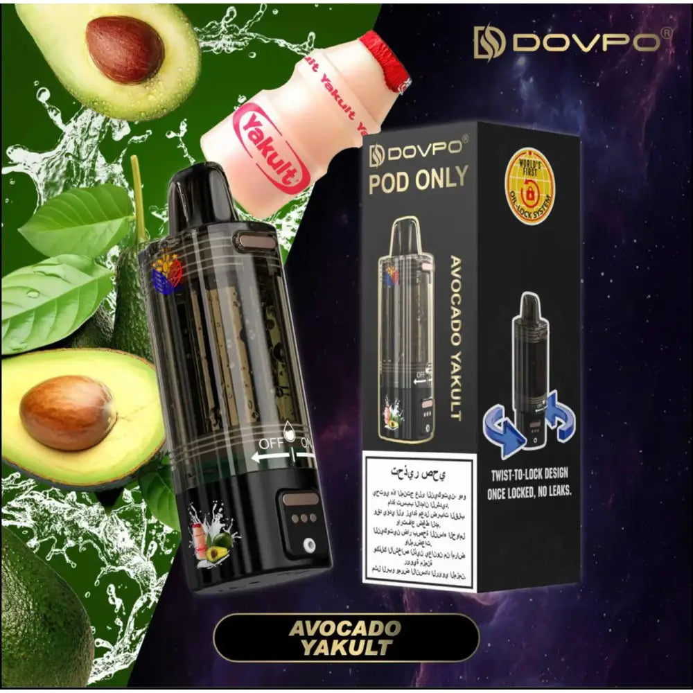 Dovpo 30000 Replacement Pod System - Avocado Yakult - Vape Device - Vapes Uae