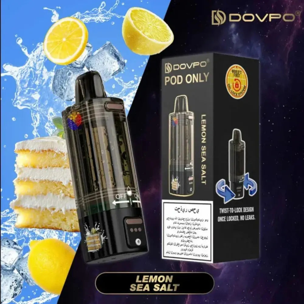 Dovpo 30000 Replacement Pod System - Lemon Sea Salt - Vape Device - Vapes Uae