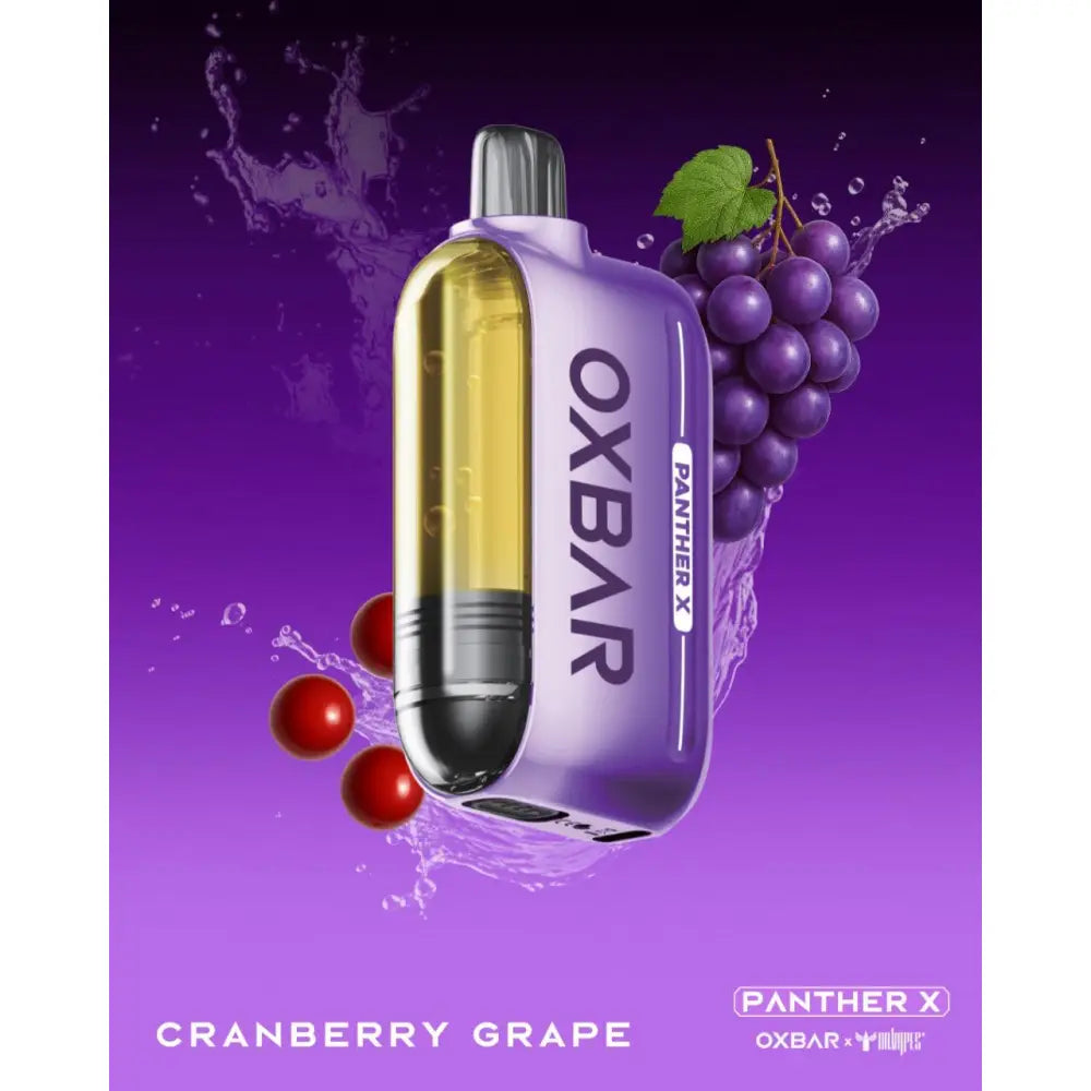 Dr Vape Oxbar Panther x 50000 Puffs Disposable Vape - Cranberry Grape - Disposable Vape - Vapes Uae
