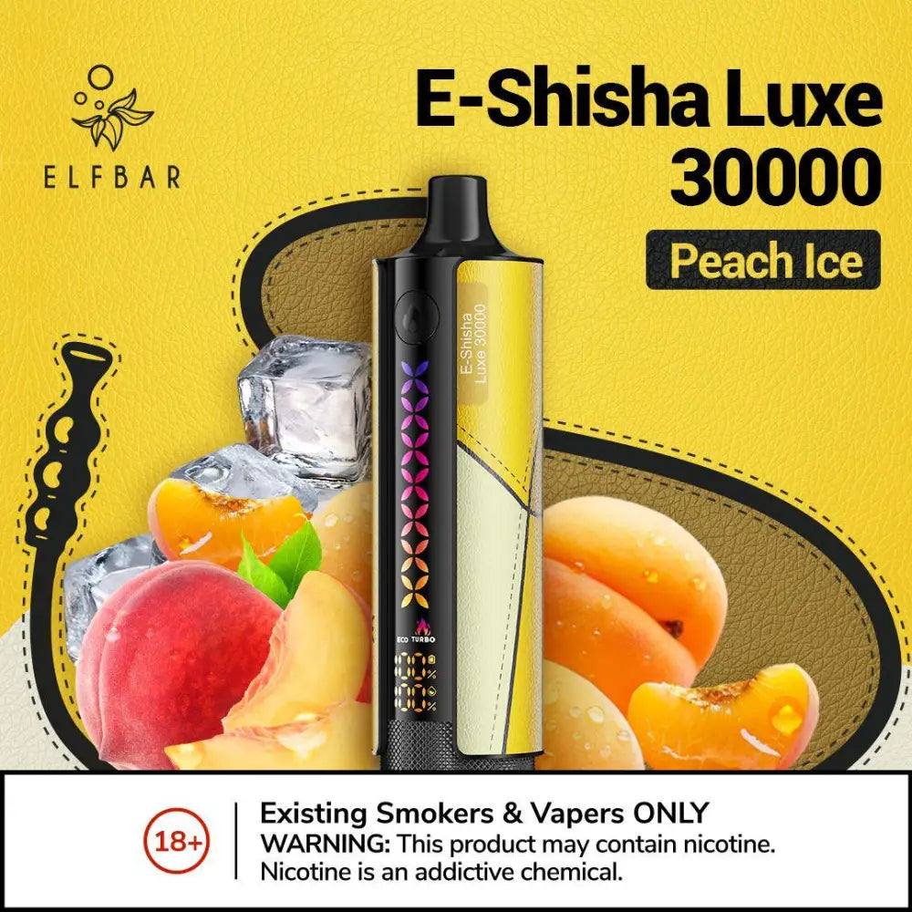 E-shisha Luxe 30000 Disposable Vape - Peach Ice - Disposable Vape - Vapes Uae