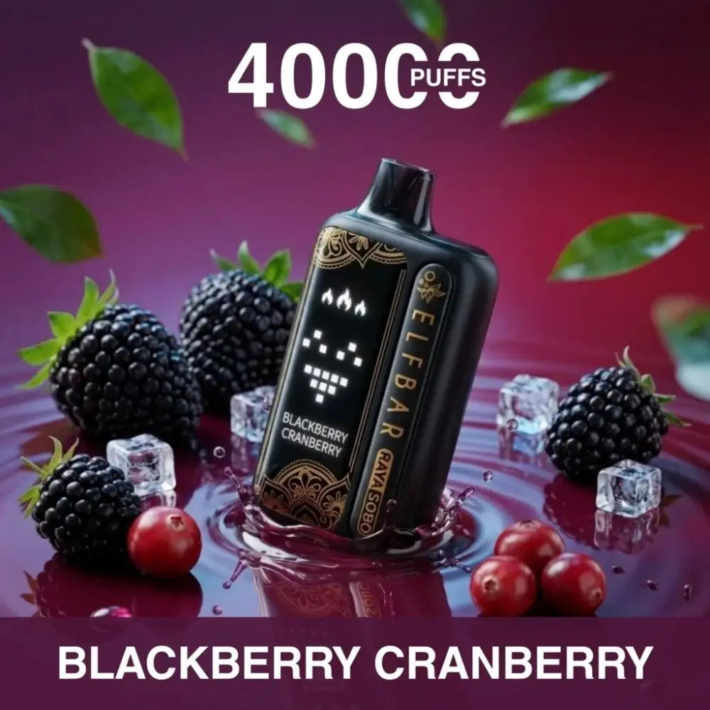 Elf Bar Raya Sobo 40000 Puffs Disposable Vape - Blackberry Cranberry - Disposable Vape - Vapes Uae