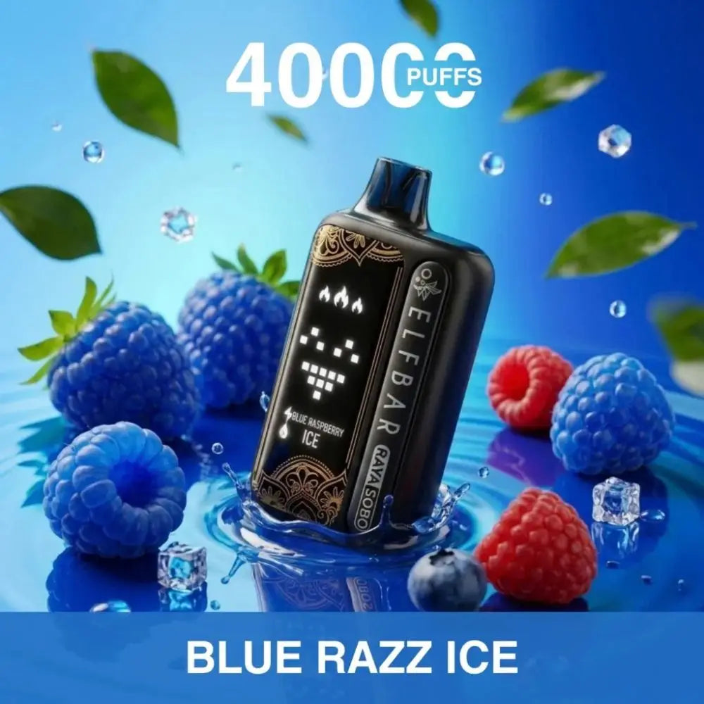 Elf Bar Raya Sobo 40000 Puffs Disposable Vape - Blue Razz Ice - Disposable Vape - Vapes Uae