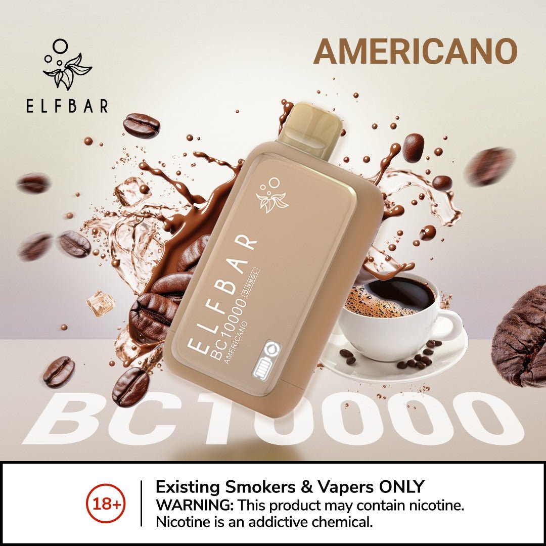 Elfbar bc10000 puffs - americano - disposable vape - vapes uae