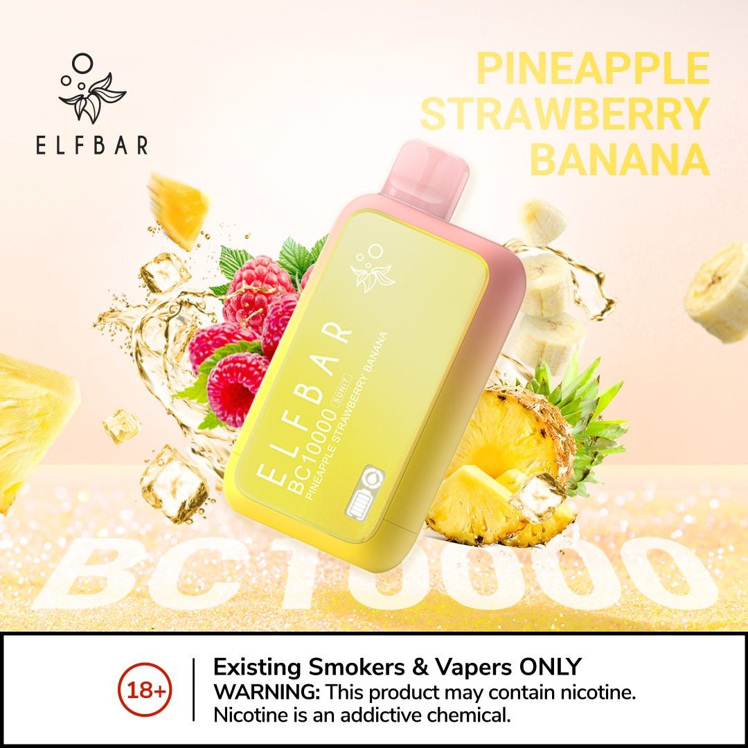 Elfbar bc10000 puffs - pineapple strawberry banana - disposable vape