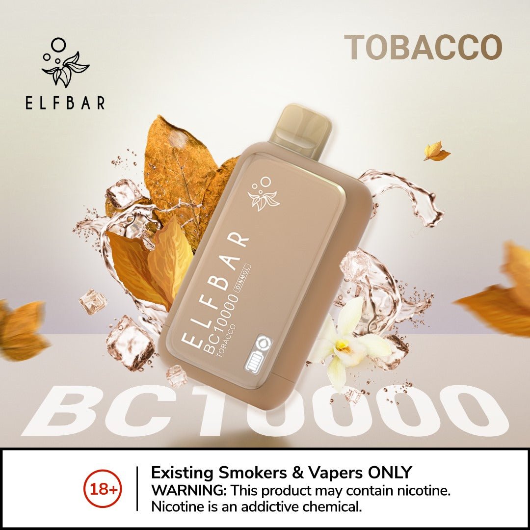 Elfbar bc10000 puffs - tobacco - disposable vape - vapes uae