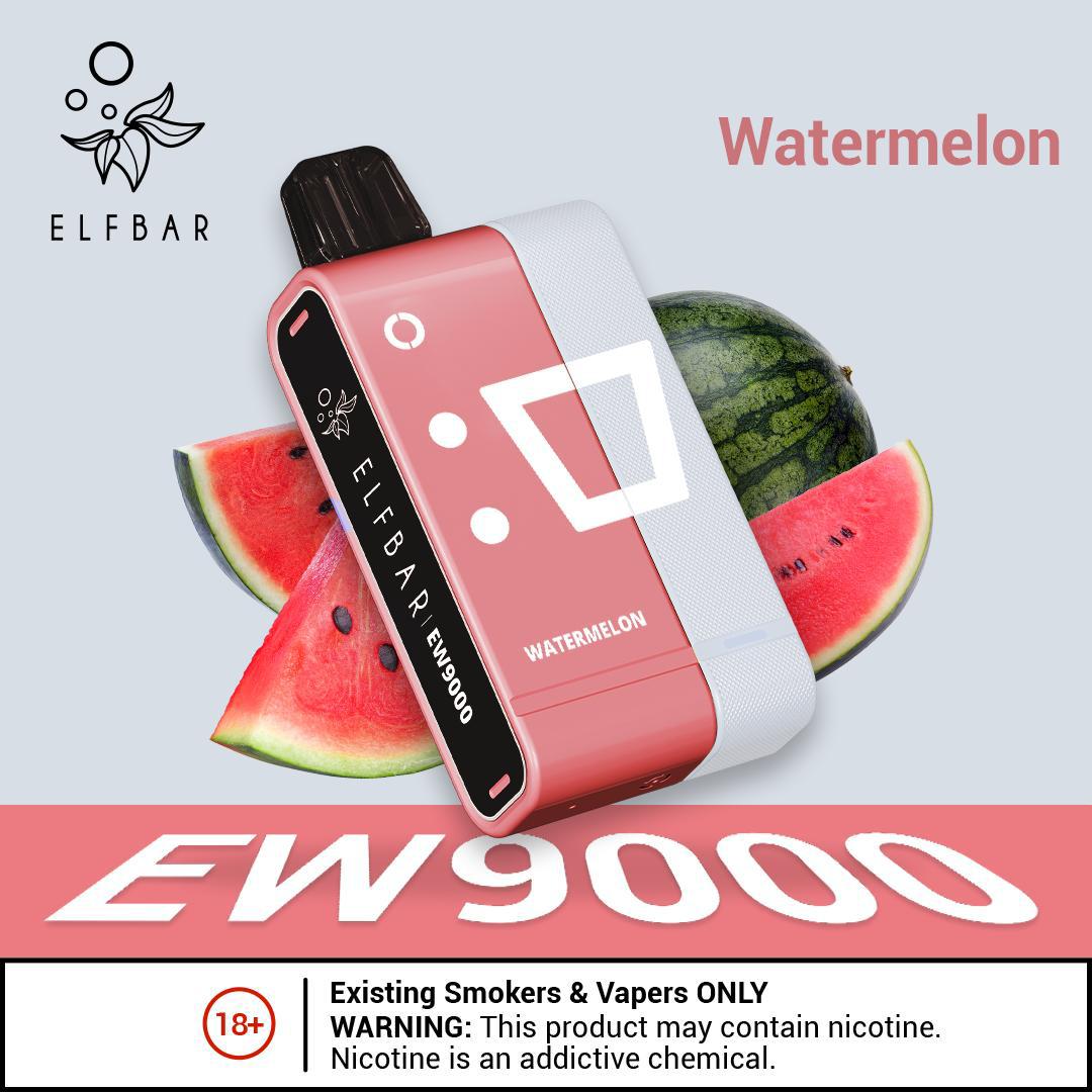 Elfbar ew9000 pods - watermelon - disposable vape - vapes uae