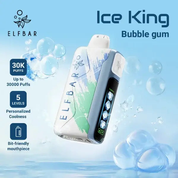 Elfbar Ice King 30000 Puffs Disposable Vape - Bubblegum - Disposable Vape - Vapes Uae