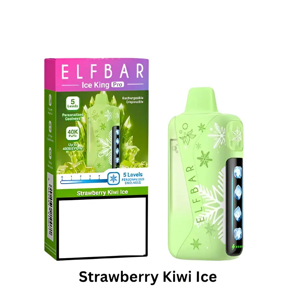 Elfbar Ice King Pro 40000 Puffs Disposable Vape - Strawberry Kiwi Ice - Disposable Vape - Vapes Uae