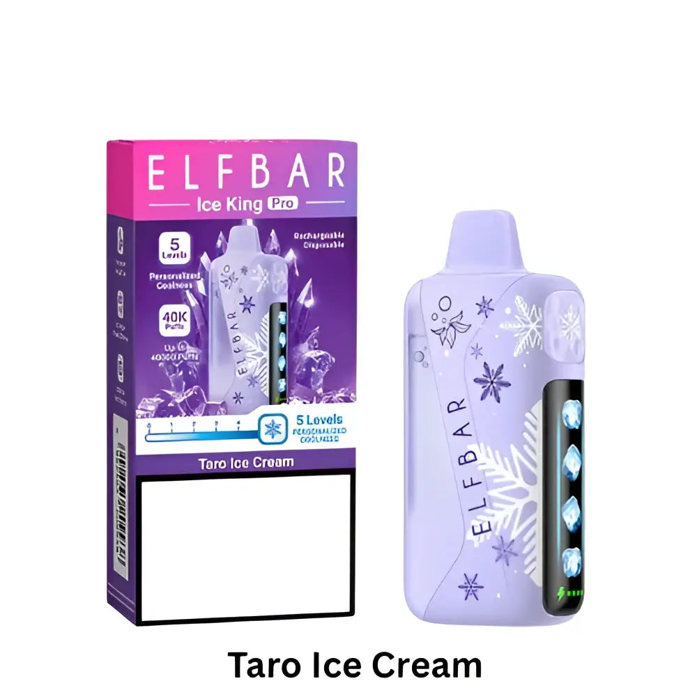 Elfbar Ice King Pro 40000 Puffs Disposable Vape - Taro Ice Cream - Disposable Vape - Vapes Uae