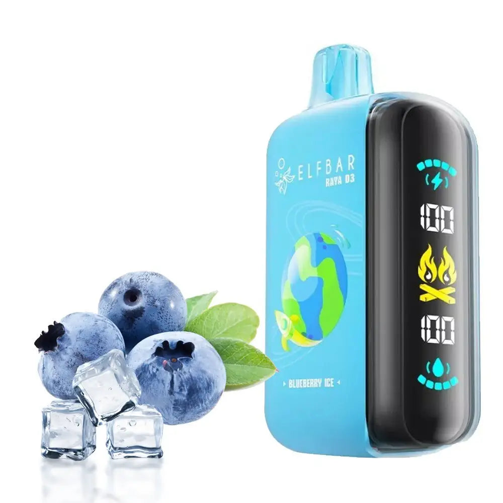 Elfbar Raya D3 25000 Puffs Disposable Vape - Blueberry Ice - Disposable Vape - Vapes Uae