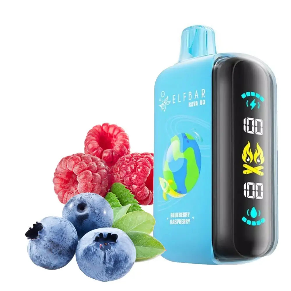 Elfbar Raya D3 25000 Puffs Disposable Vape - Blueberry Rasberry - Disposable Vape - Vapes Uae