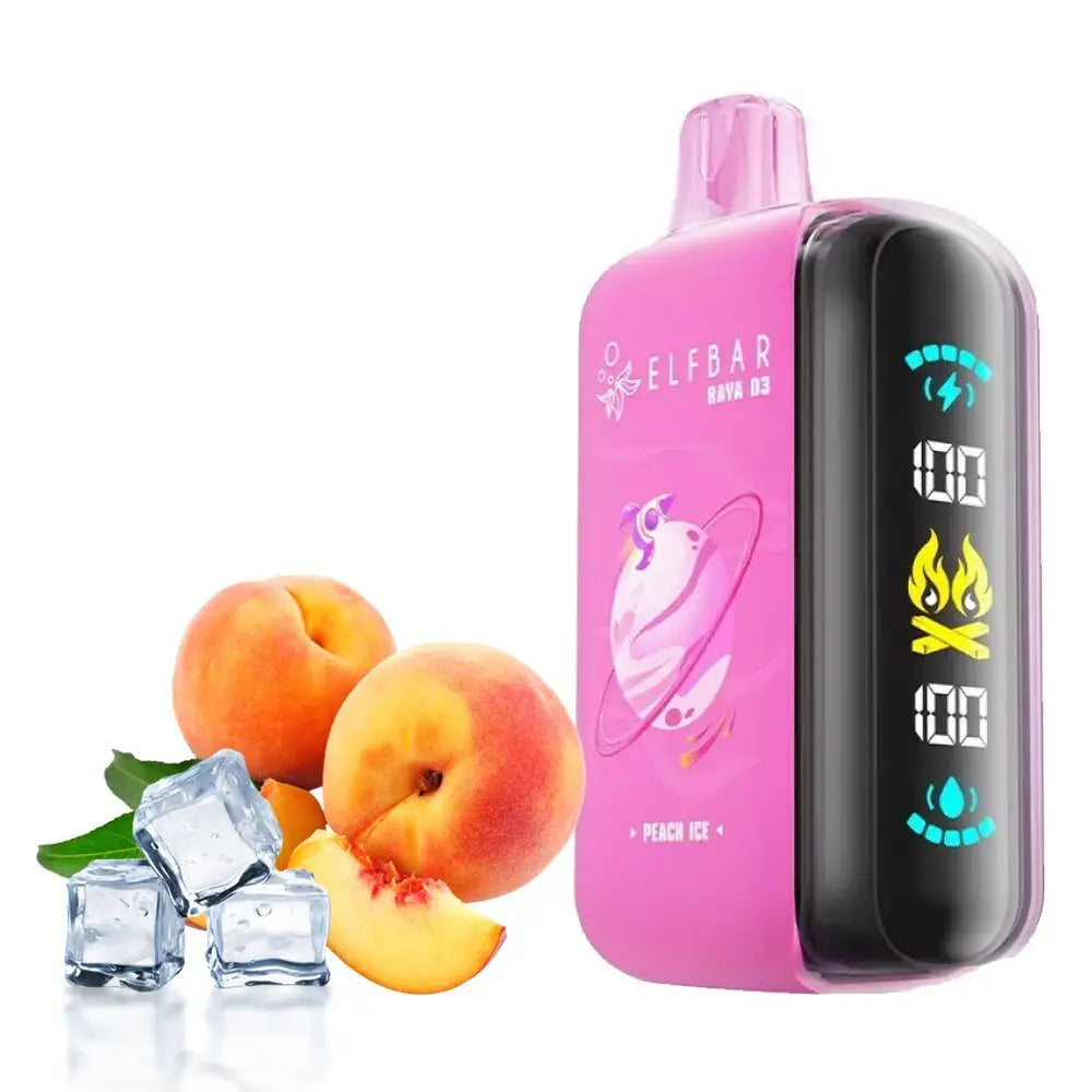 Elfbar Raya D3 25000 Puffs Disposable Vape - Peach Ice - Disposable Vape - Vapes Uae