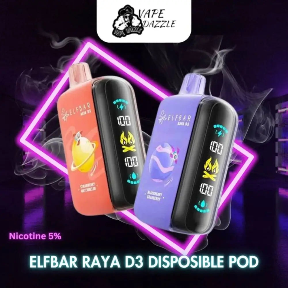 Elfbar Raya D3 25000 Puffs Disposable Vape - Disposable Vape - Vapes Uae