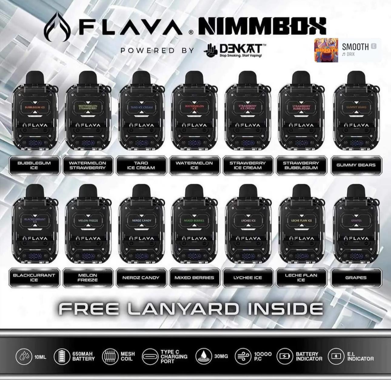 Flava 10000 Puffs Disposable Vape - Bluebomb Ice - Disposable Vape - Vapes Uae