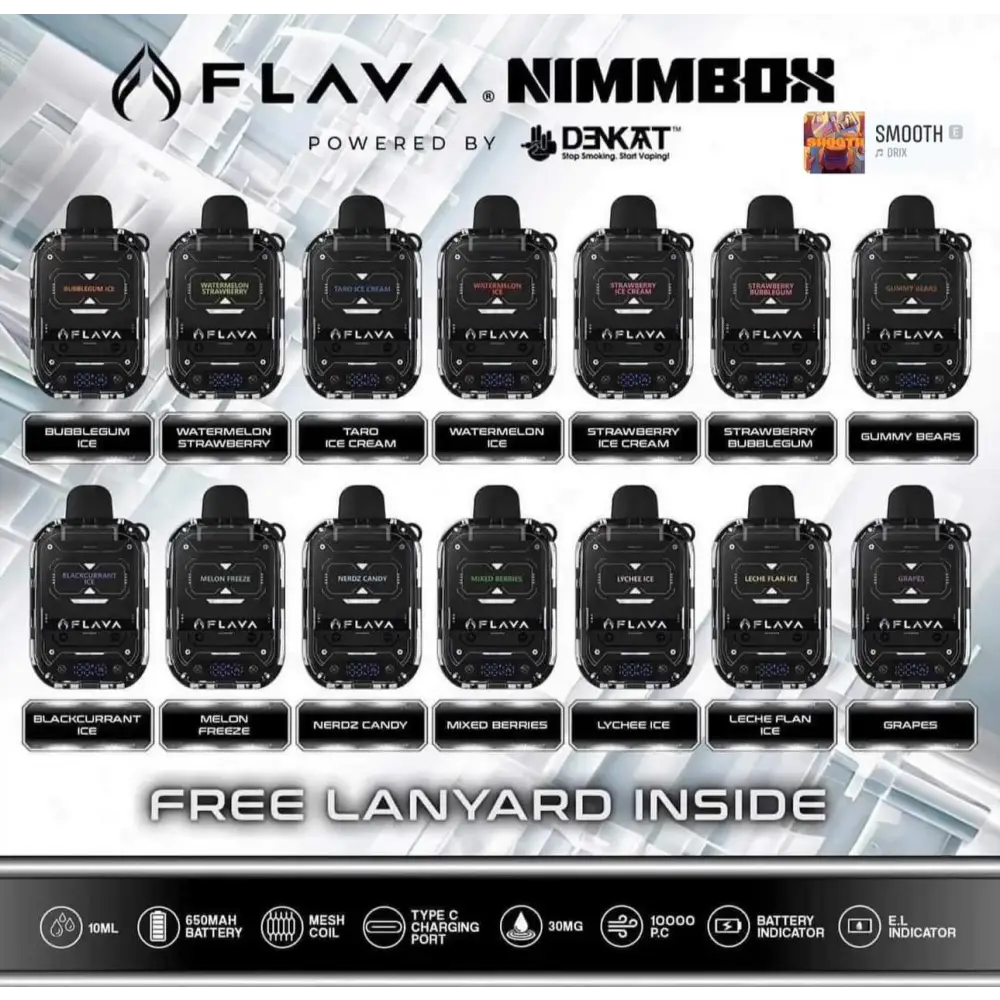 Flava 10000 Puffs Disposable Vape - Bluebomb Ice - Disposable Vape - Vapes Uae