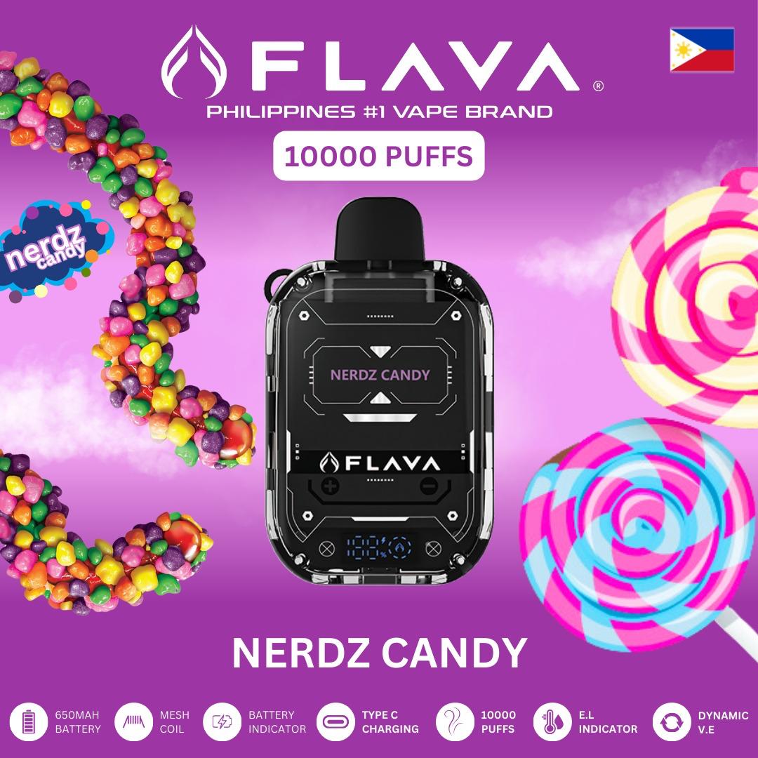 Flava 10000 Puffs Disposable Vape - Nerdz Candy - Disposable Vape - Vapes Uae