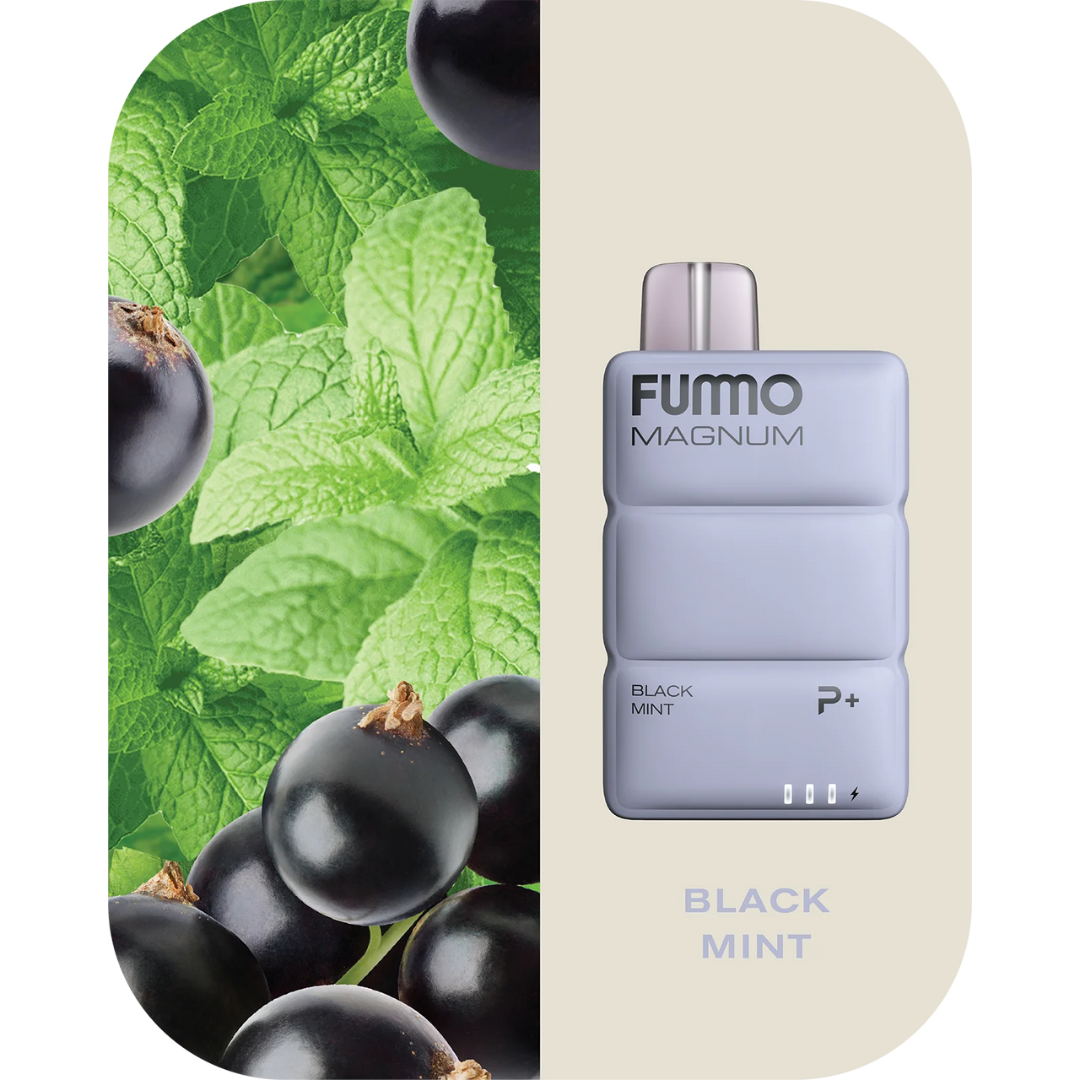 Fummo magnum 8k puffs disposable - black berry mint - disposable vape