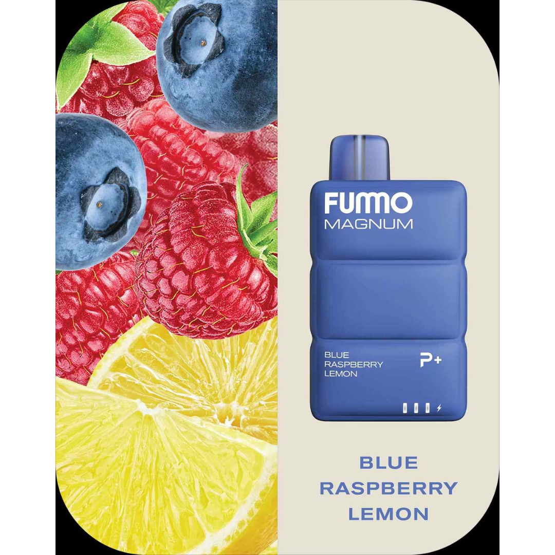 Fummo magnum 8k puffs disposable - blue raspberry lemon - disposable vape