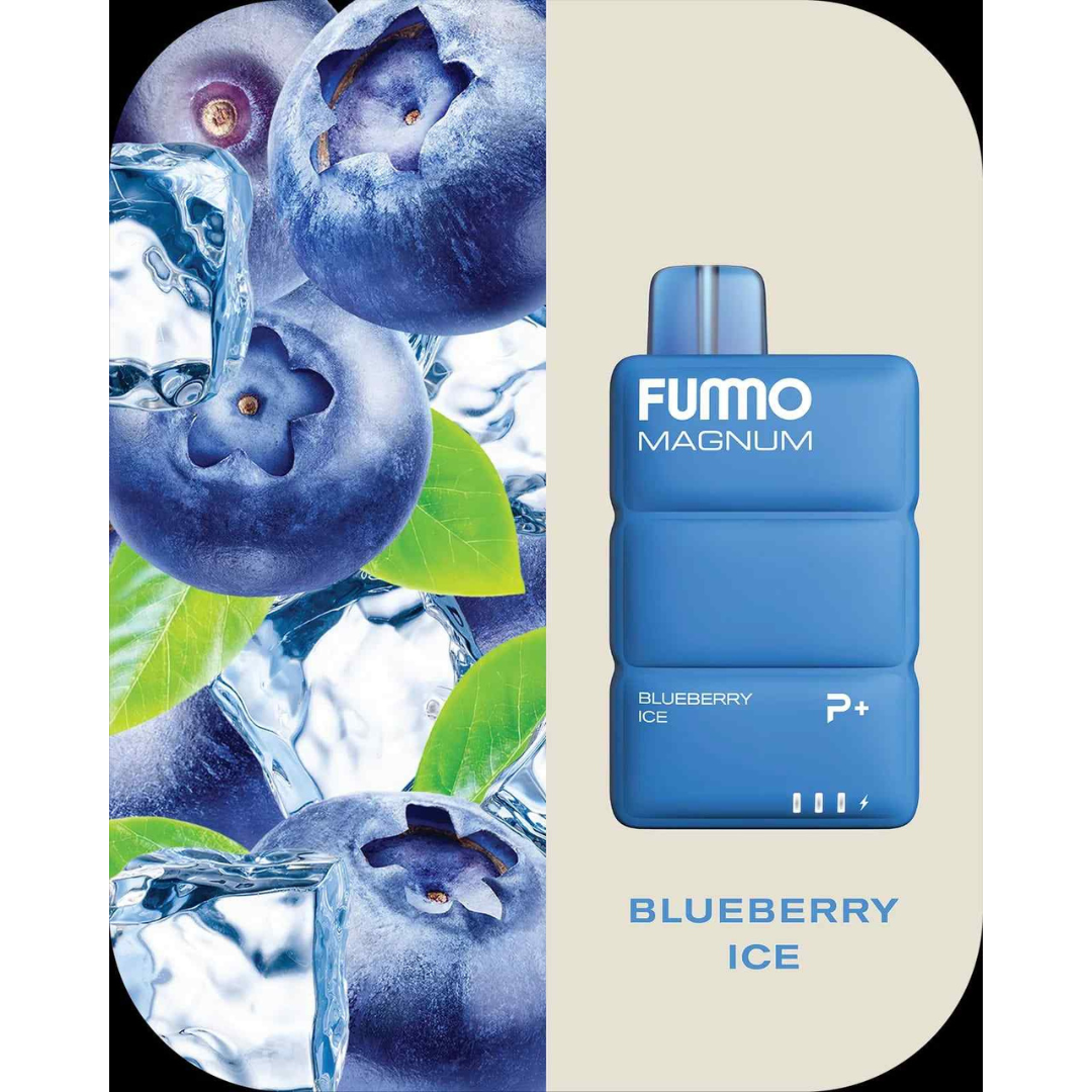 Fummo magnum 8k puffs disposable - blueberry ice - disposable vape