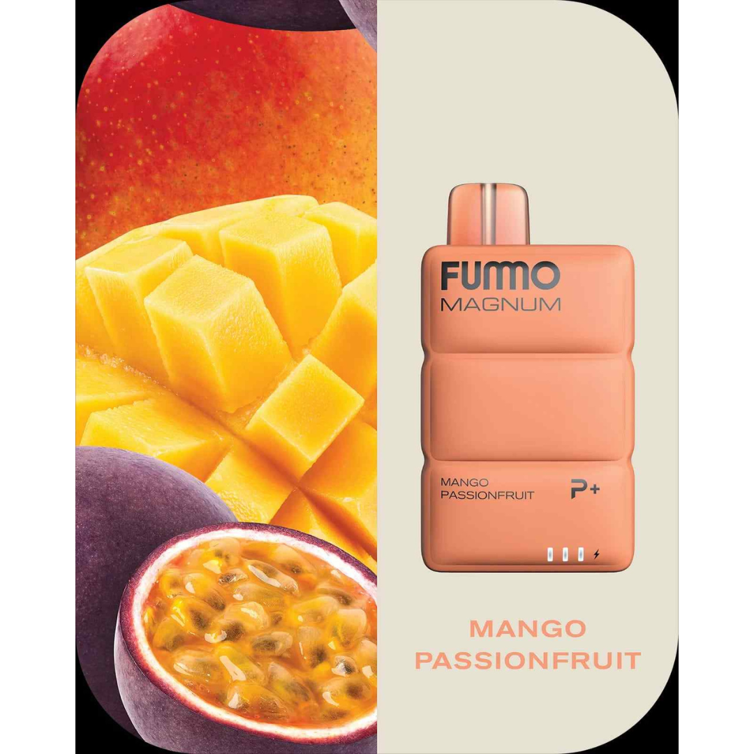 Fummo magnum 8k puffs disposable - mango passion fruit - disposable vape