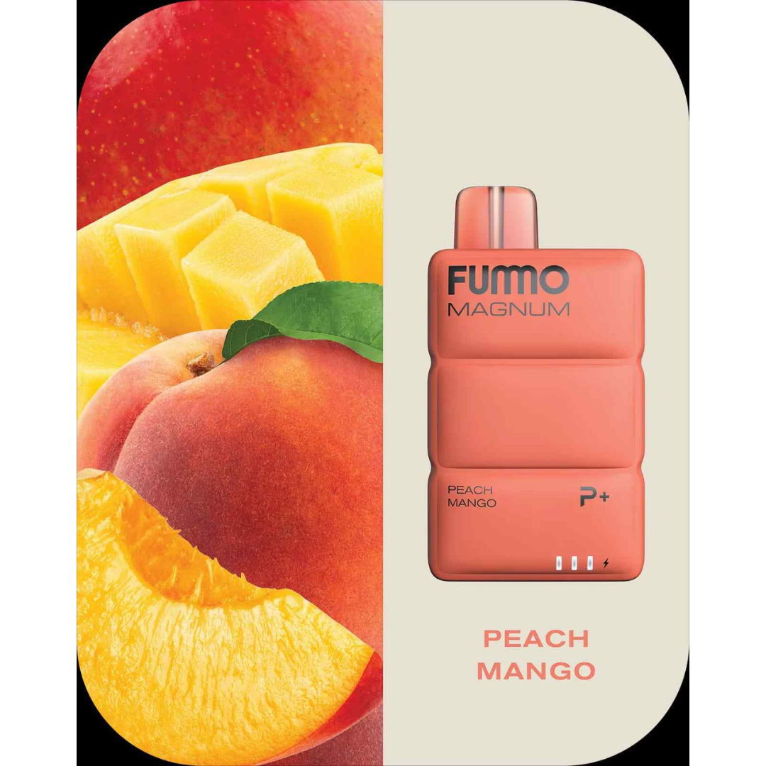 Fummo magnum 8k puffs disposable - peach mango - disposable vape