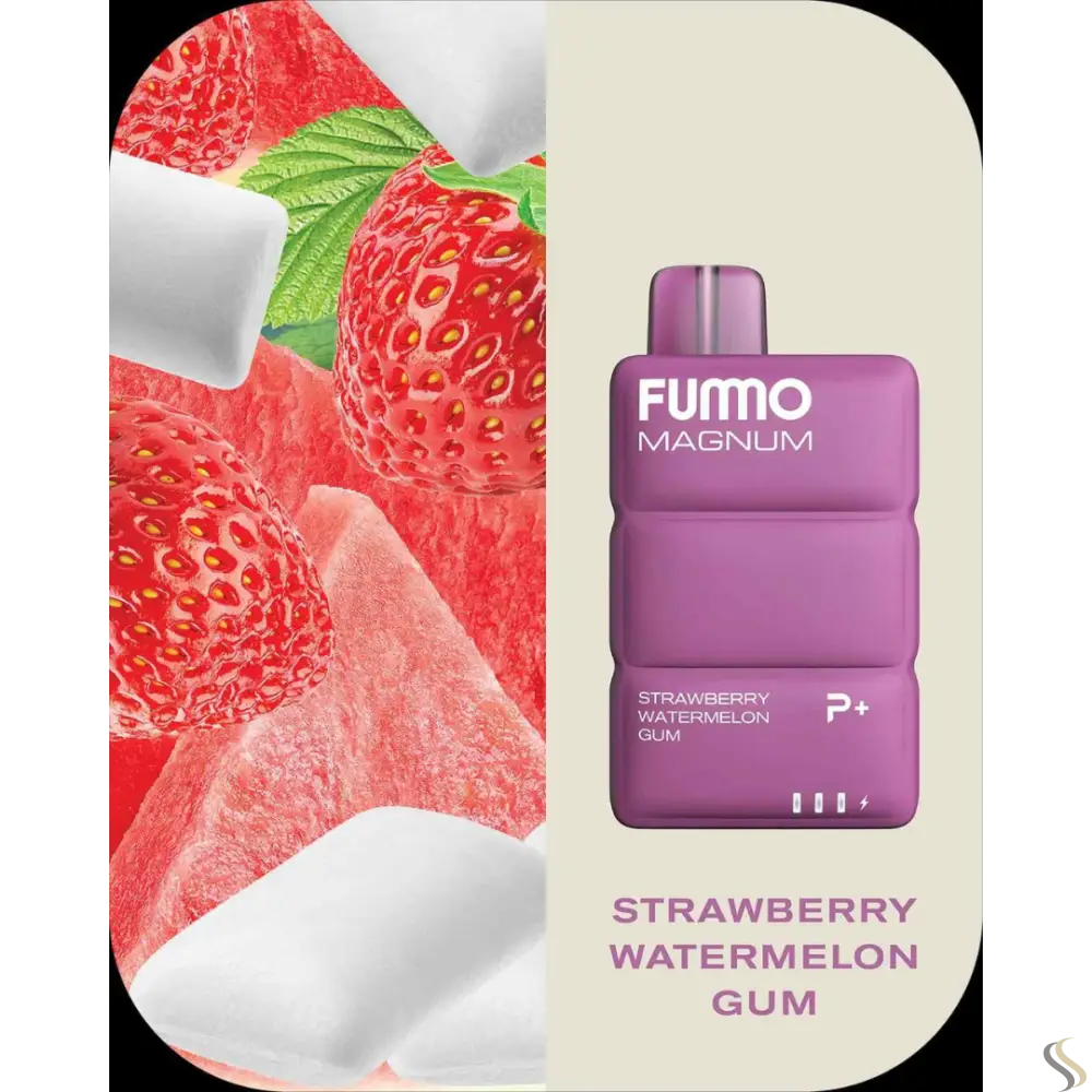 Fummo Magnum 8k Puffs Disposable - Strawberry Watermelon Gum - Disposable Vape - Vapes Uae