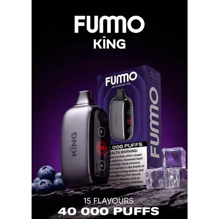 Fumo King 40000 Puffs Disposable Vape - Blueberry Ice - Disposable Vape - Vapes Uae