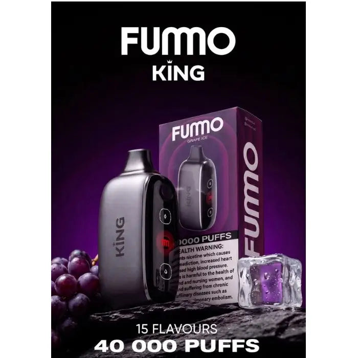 Fumo King 40000 Puffs Disposable Vape - Grape Ice - Disposable Vape - Vapes Uae