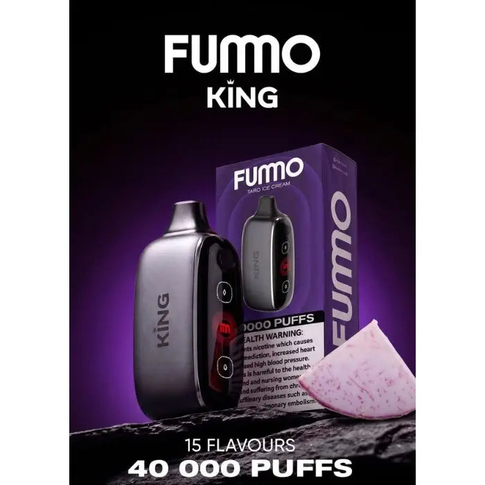 Fumo King 40000 Puffs Disposable Vape - Taro Ice Cream - Disposable Vape - Vapes Uae