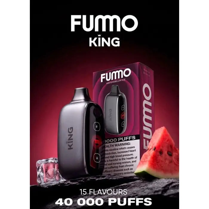 Fumo King 40000 Puffs Disposable Vape - Watermelon Ice - Disposable Vape - Vapes Uae