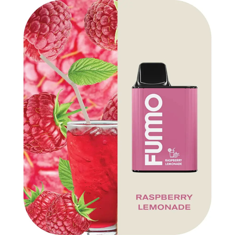 Fumo King 6000 Puffs Disposable Vape - Raspberry Lemonade - Disposable Vape - Vapes Uae