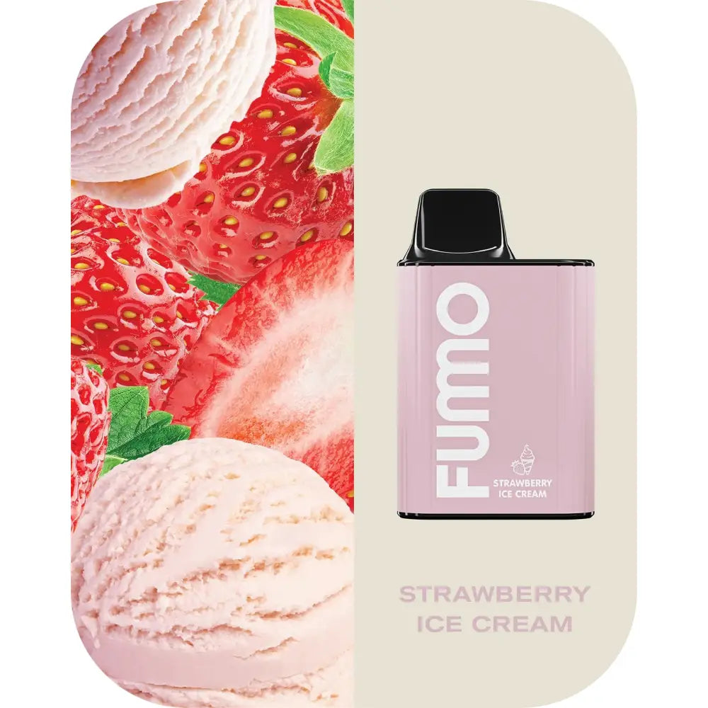 Fumo King 6000 Puffs Disposable Vape - Strawberry Ice Cream - Disposable Vape - Vapes Uae